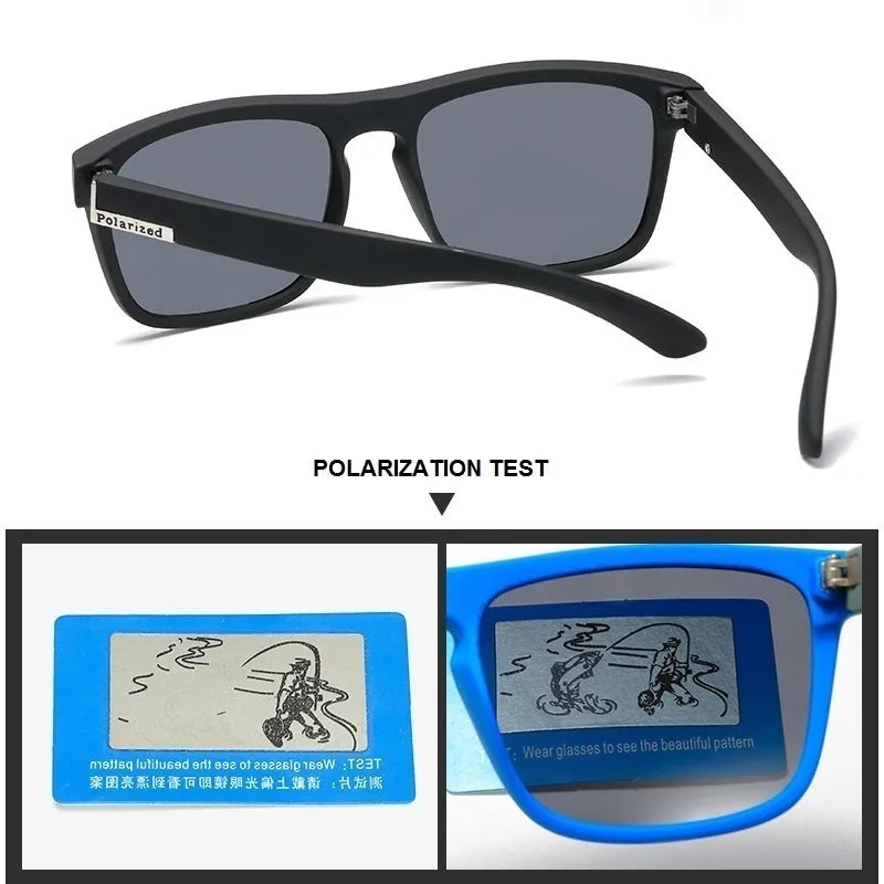 Polarisierte quadratische Retro-Sonnenbrille