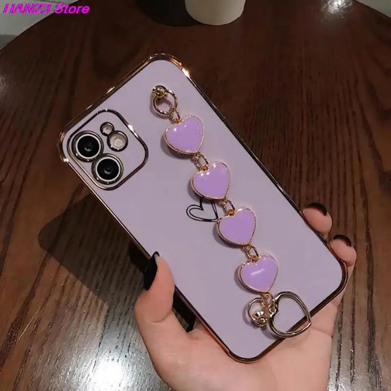 Bling Diamond Bracelet Chain DIY Crystal Phone Case Cover