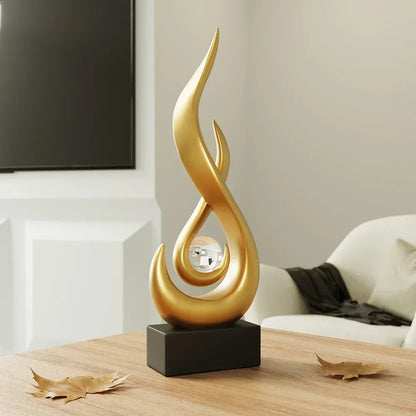 Living Room Decoration Abstract Sculpture Ceramic Statue Home Decoration Accessories