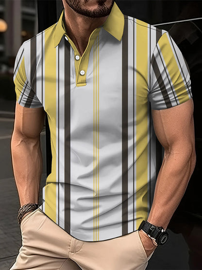Summer Polo Shirt for Men - Short Sleeved