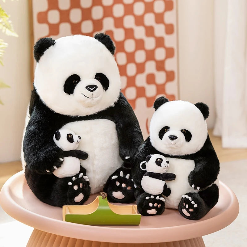 High Quality Funny Cute Mother-Child Panda Plush Toys