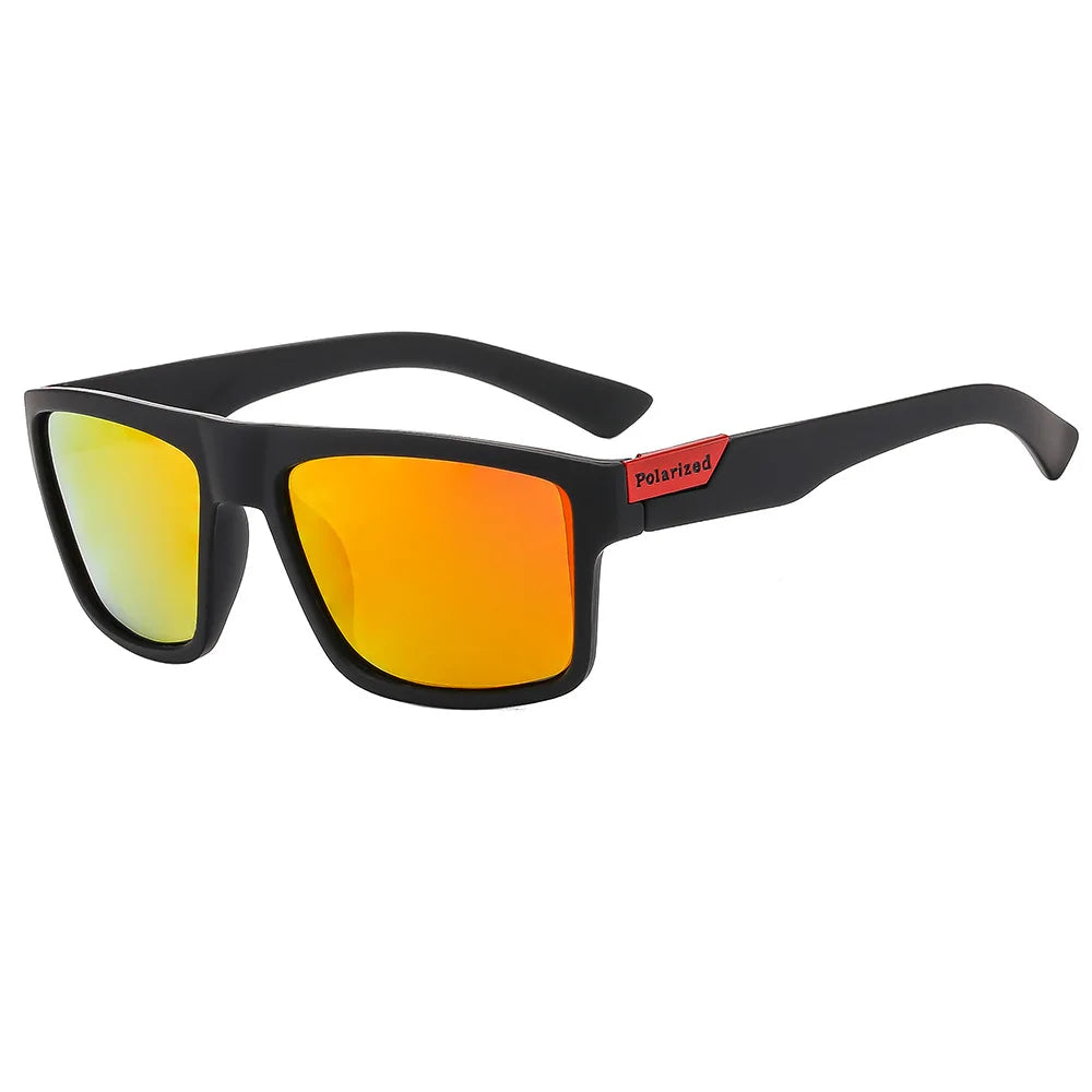 Polarisierte UV400-Sportsonnenbrille in Echtfarbe zum Fahren, Angeln, Laufen