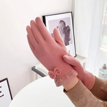 Gants coupe-vent d'hiver pour écran tactile pour femmes