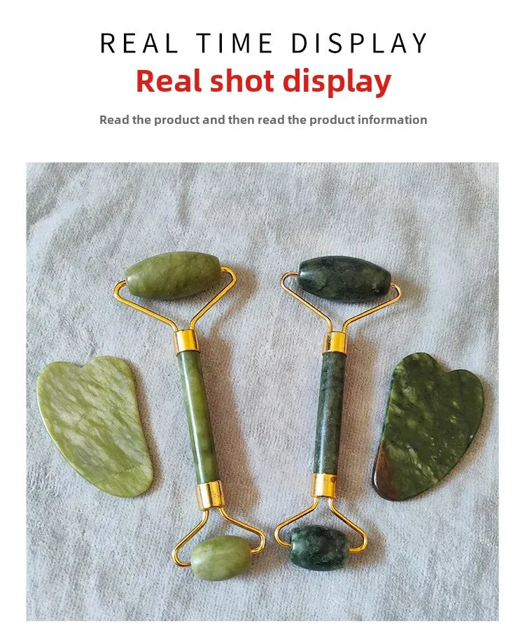 Jade Roller Facial Scraping Massage Tools