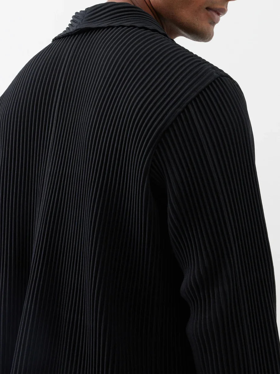 Miyake Pleated Blazers- High-Quality Slim Fit