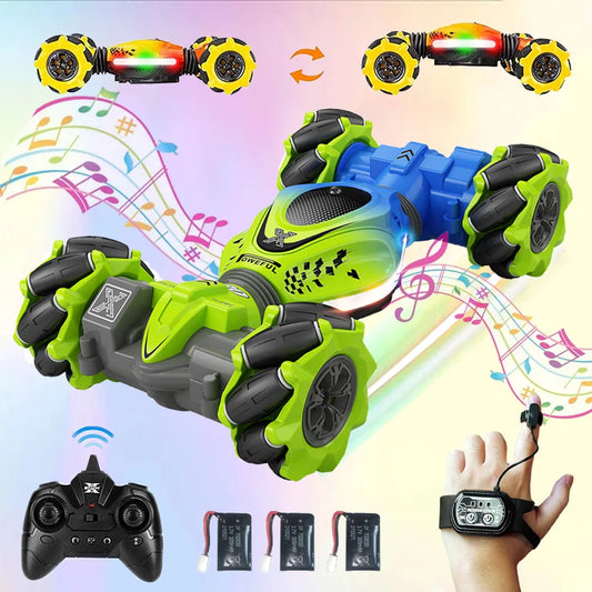 Gesture-Sensing 4WD RC Car Toy with Watch