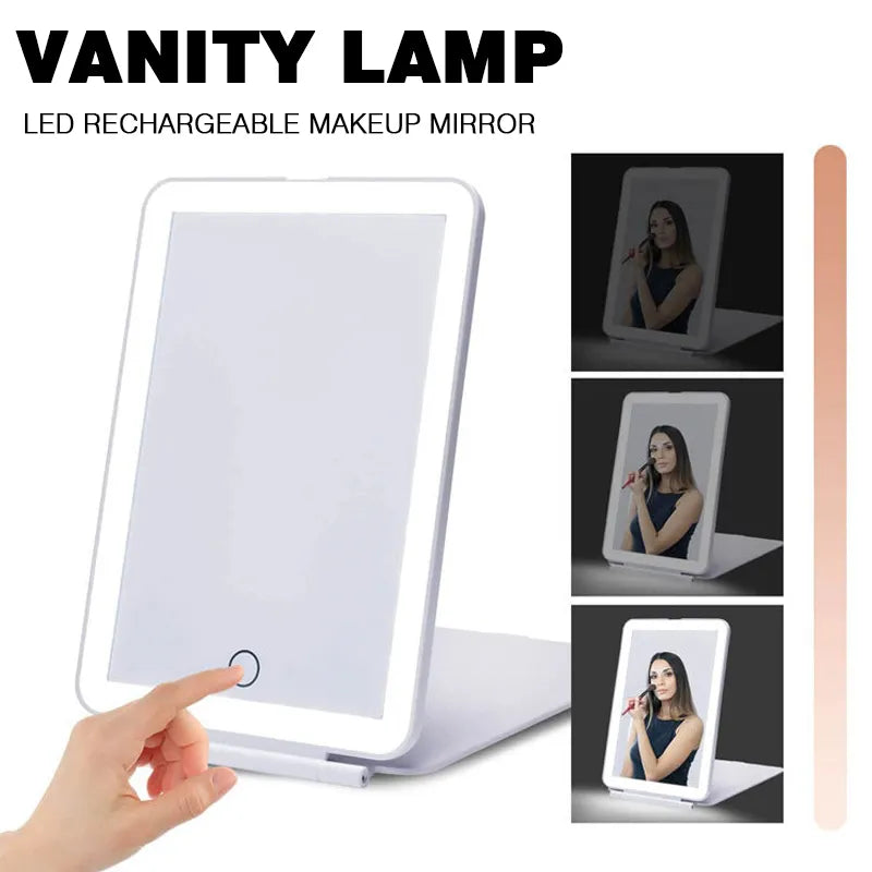 Portable Touch Screen LED Lighted Vanity Mirror