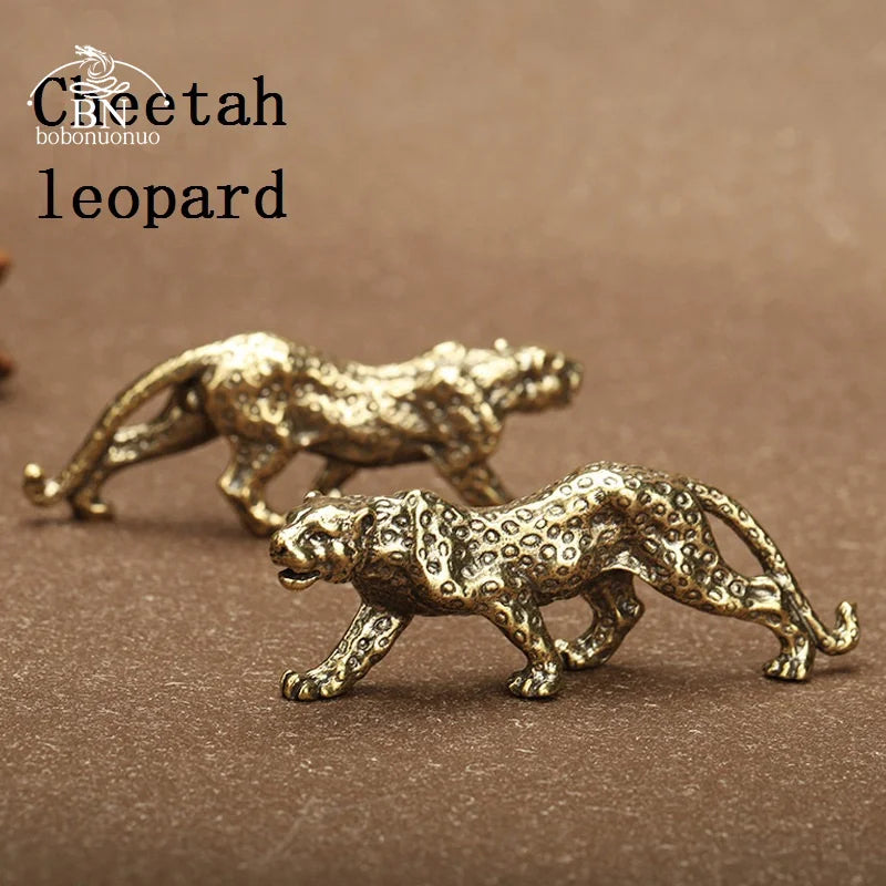 Vintage Brass Cheetah- Desktop Ornament