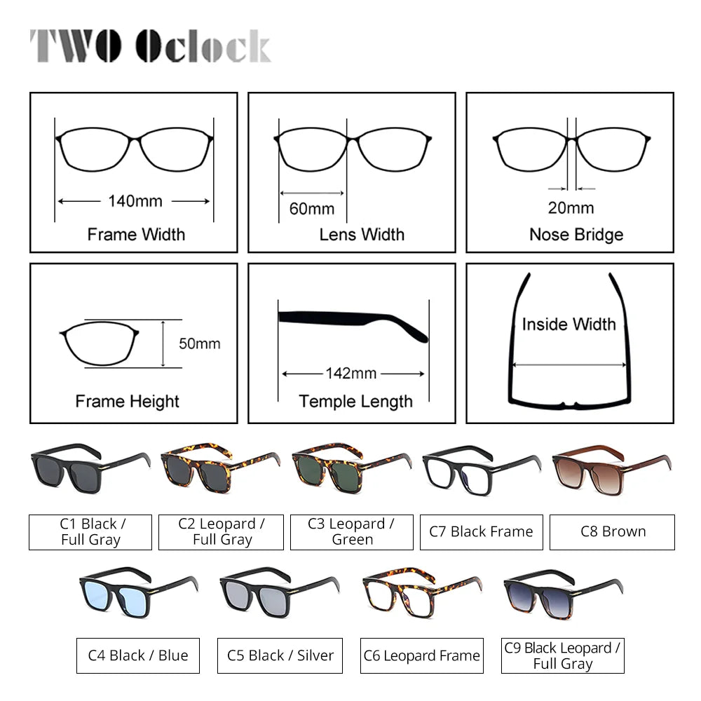 Men/Women's Stylish Eyewear for Sports and Cycling Vintage Square Sunglasses