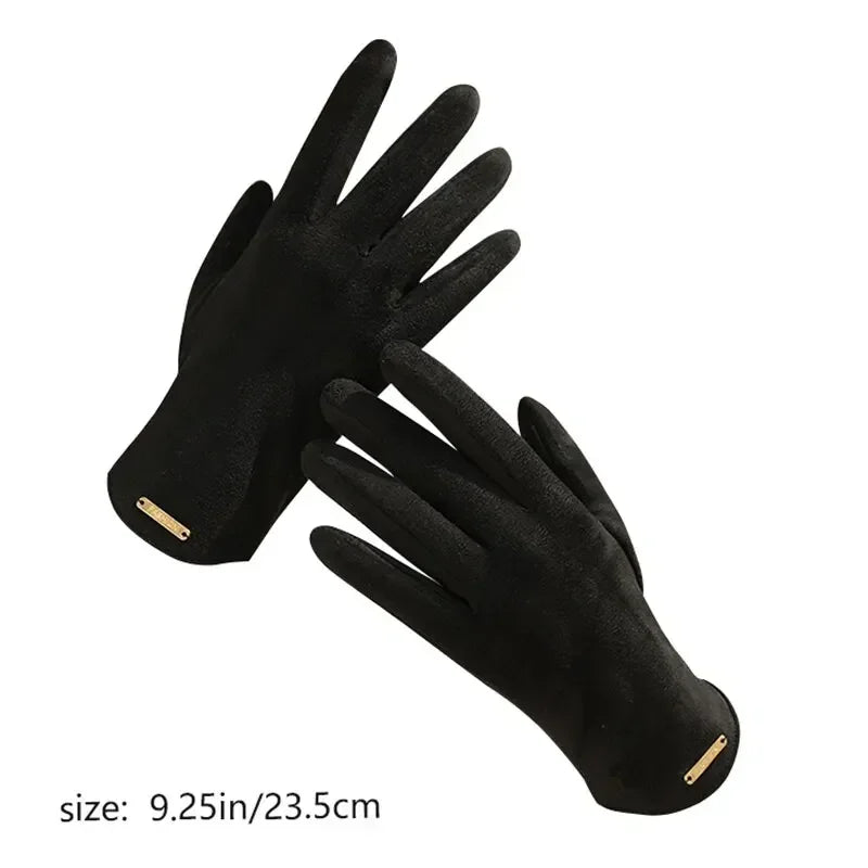 Winter Suede Touchscreen Gloves - Padded