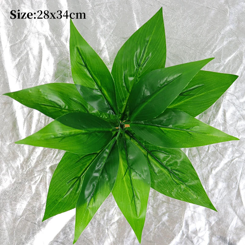 Artificial Palm Leaves Wall Decor Garden Decoration