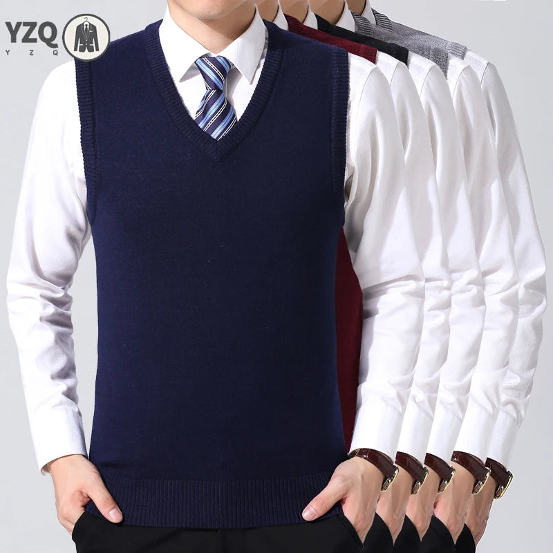 Men's Casual Sweater Vest Warm & Cozy