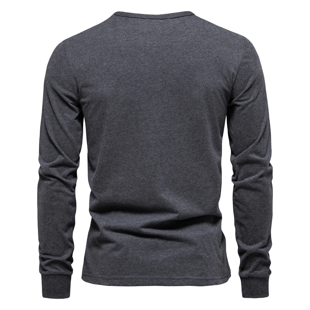 100% Cotton Long Sleeve Men's T-shirt