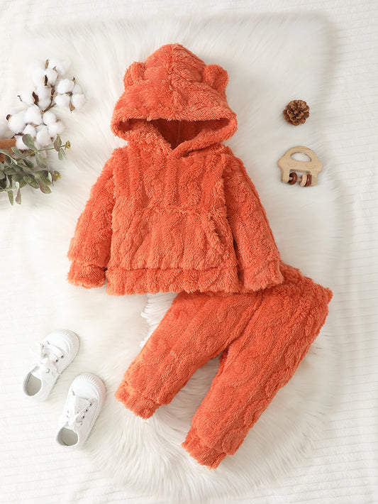 Baby Bear Ears Hoodie & Pants Set