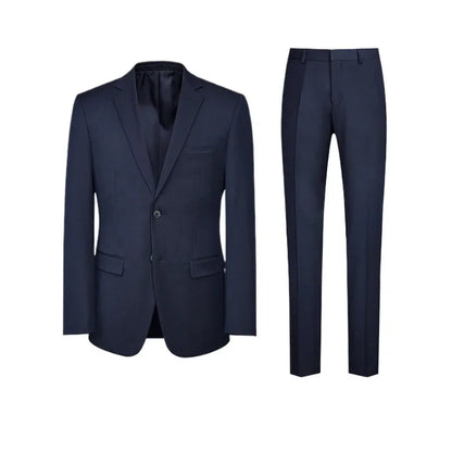 English Style Slim-Fit Men’s Blazer and Pants Suit