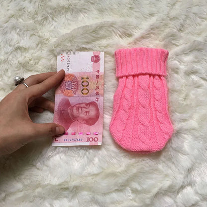 Gestrickter Winterpullover für Hunde