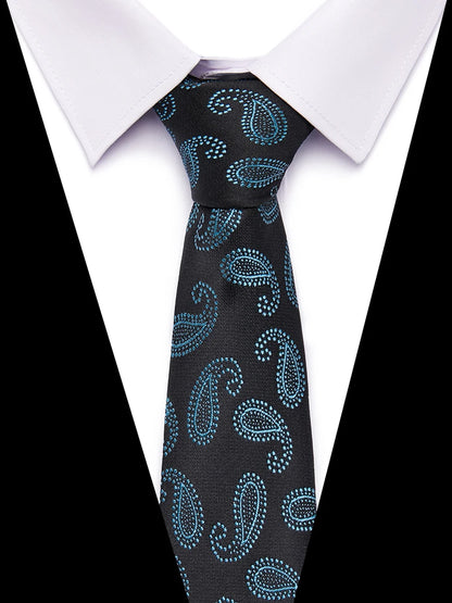 Handgefertigte blau-rot gestreifte Punktekrawatte für Männer