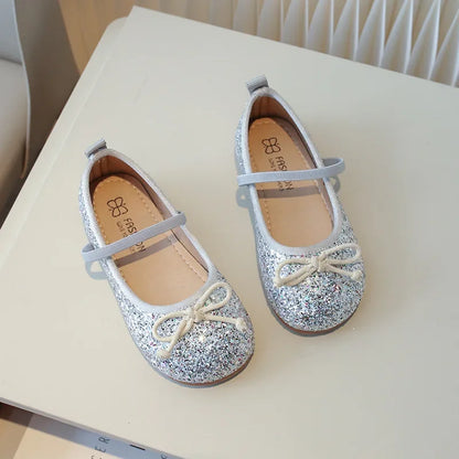 Chaussure de fête de mariage d'anniversaire de princesse petite sirène à paillettes