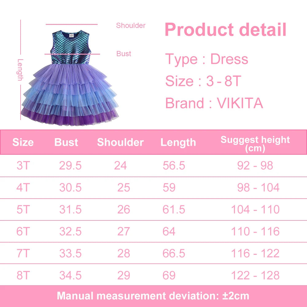 Mermaid Princess Tutu Dress