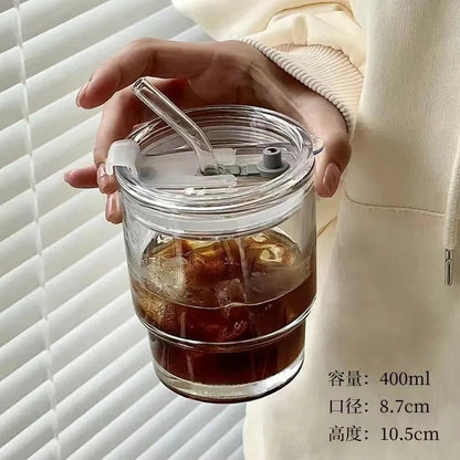 Ensemble de tasses en verre sans plomb de 450 ml