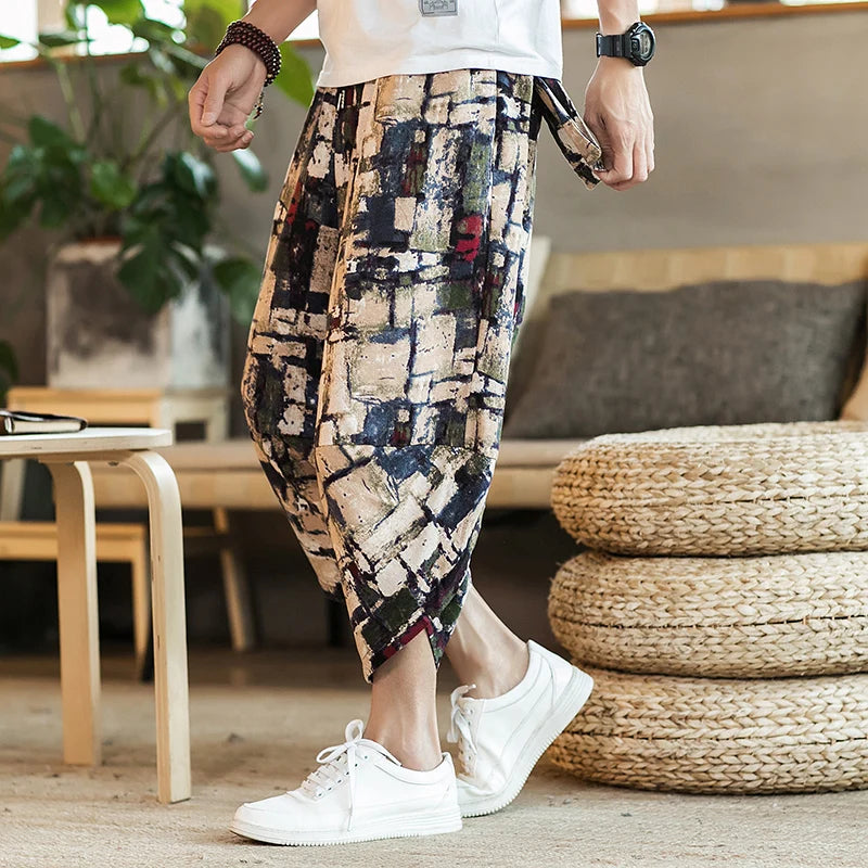 Harajuku Summer Baggy Calf Length Pants