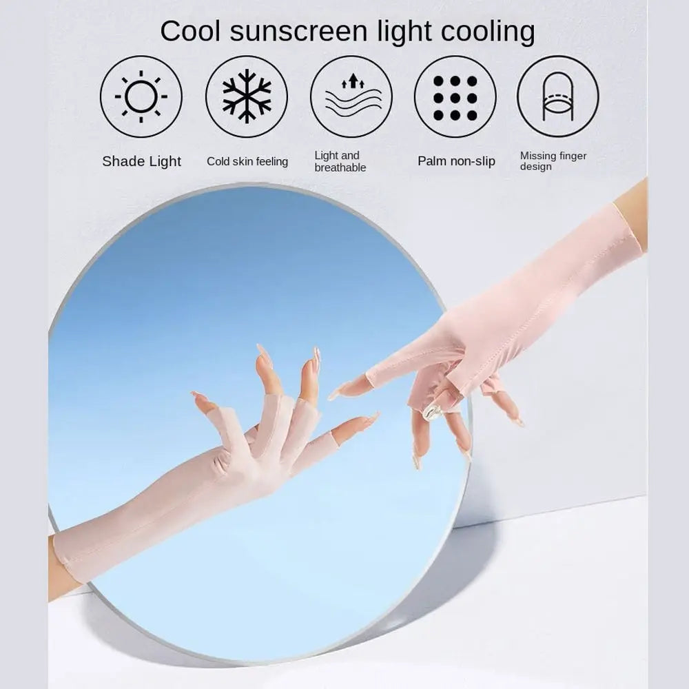 Sunscreen UV Protection Gloves for Nail Art