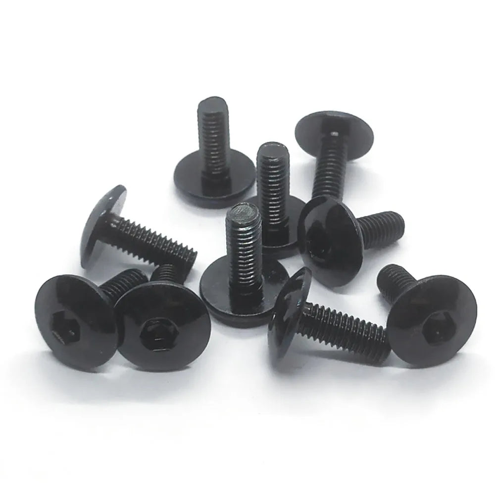 Black Large Flat Head Hex Socket Screws