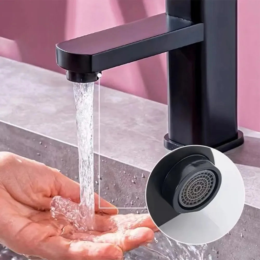 Black Square Mixer Tap for Modern Bathroom