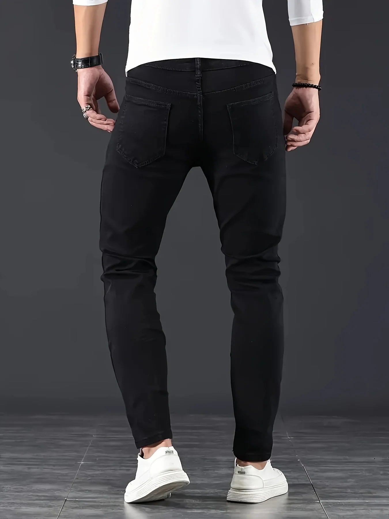 Stretch-Skinny-Denim-Jeans für Herren