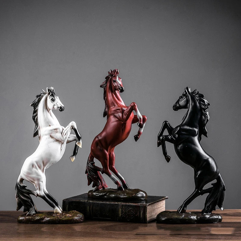 European Elegance- Horse Resin Sculpture