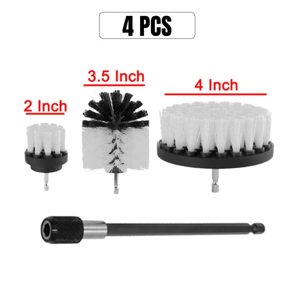 4-Piece Electric Drill Brush Kit for Household Cleaning