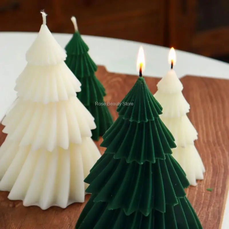 3D-Weihnachtsbaum-Silikonform zur Kerzenherstellung