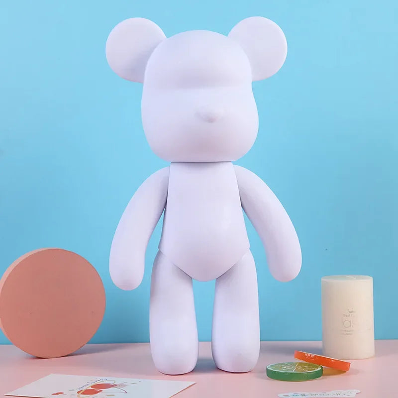 DIY Fluid Bear Bearbrick Sculpture Blank Toy