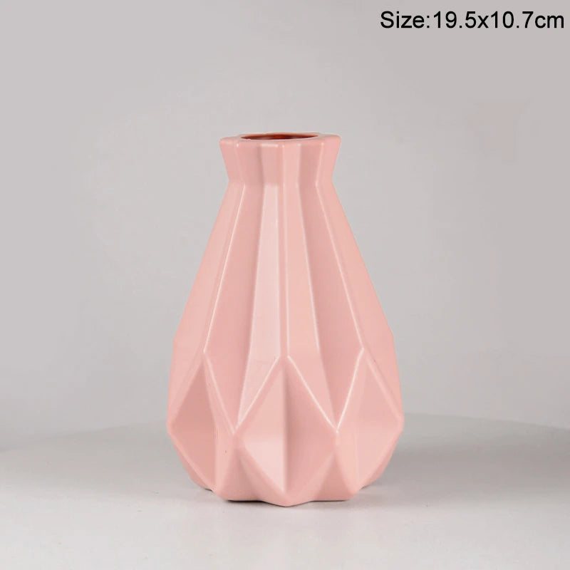 Vase à fleurs en plastique moderne Décoration de maison nordique