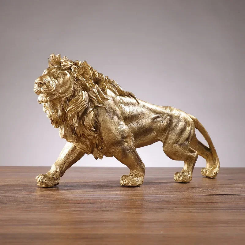 Golden Lion King- Resin Desktop Ornament