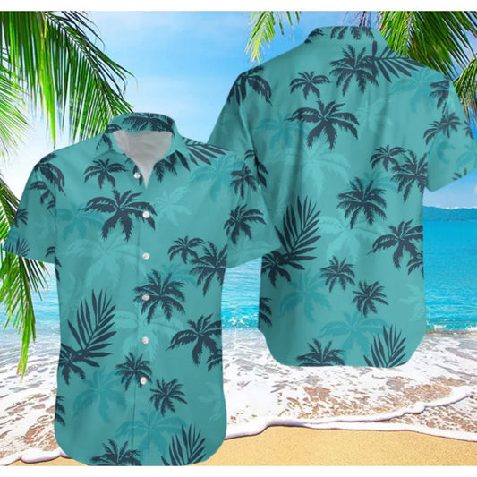 Tier Kran Männer Hawaiian Shirt 3d Pflanze Shirt für Männer