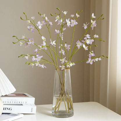 6Pcs 3-Fork Hyacinth Artificial Silk Flowers