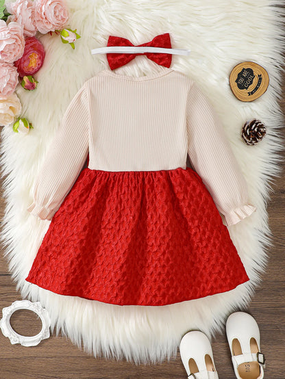 Baby Girl Bow Autumn Princess Dress