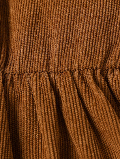 Langärmliges Kleid mit Kragen für Baby-Mädchen