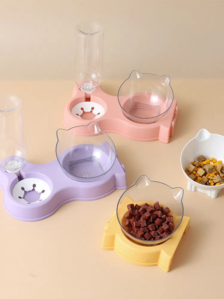 Automatic All-in-One Pet Food Bowl Feeder