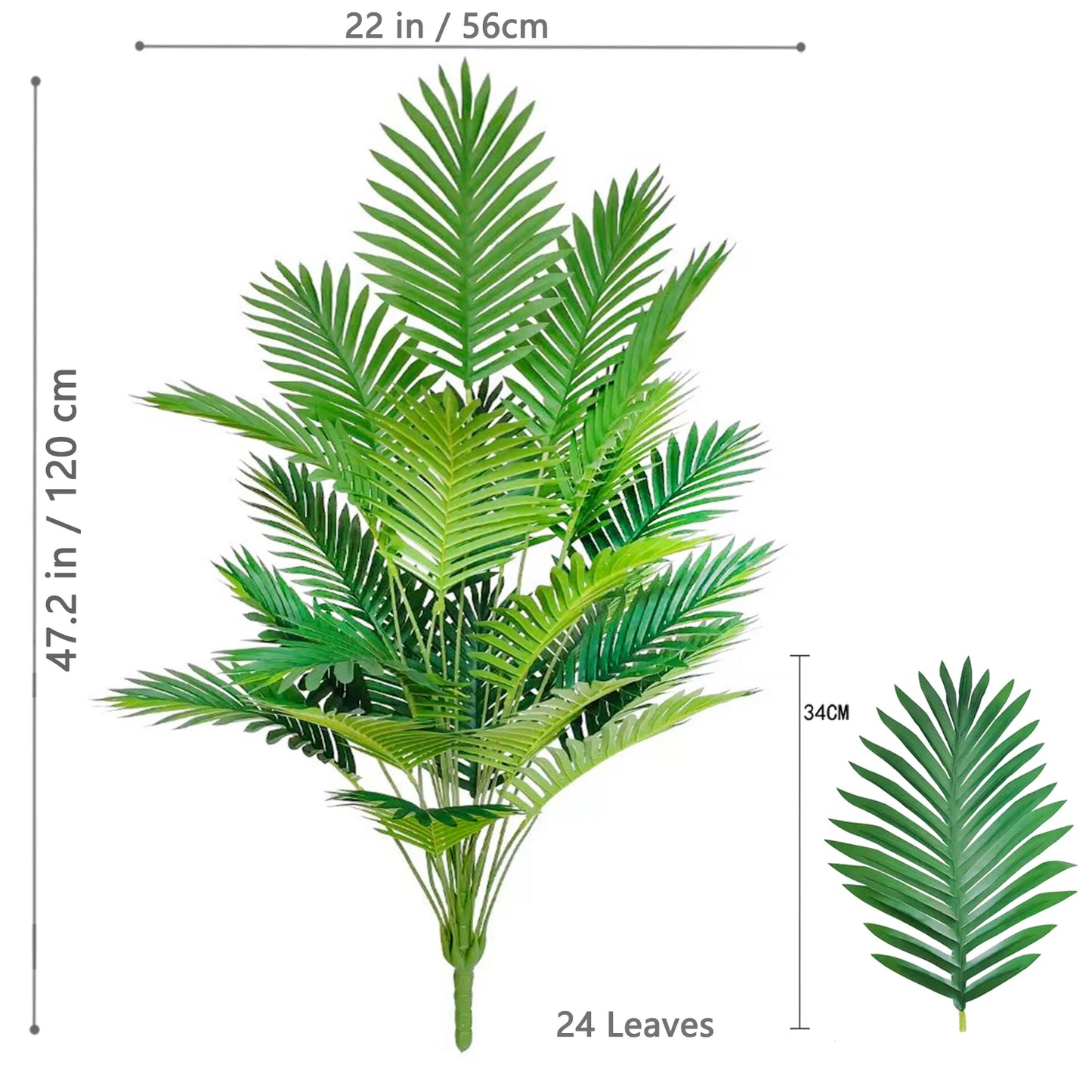 68–125 cm künstliche Palme als Gartendekoration.