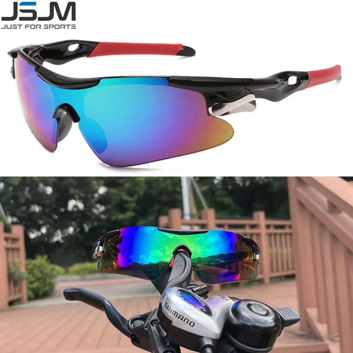 Herren-Fahrradsonnenbrille aus Polycarbonat