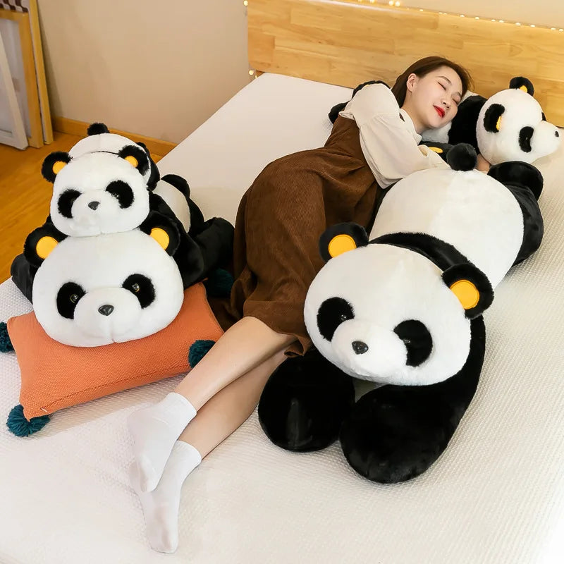 Jouet panda géant - Coussin de poupée en peluche douce