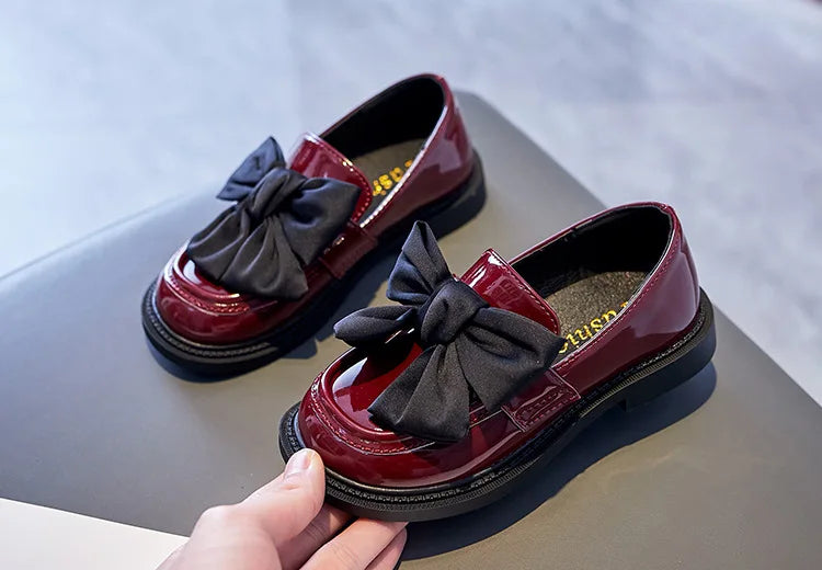 Kid's Bowknot PU Leather Shoes