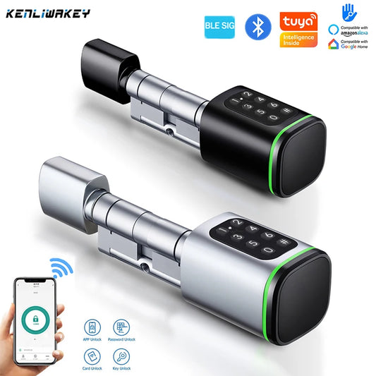 Smart Cylinder Lock with Tuya and TTLock