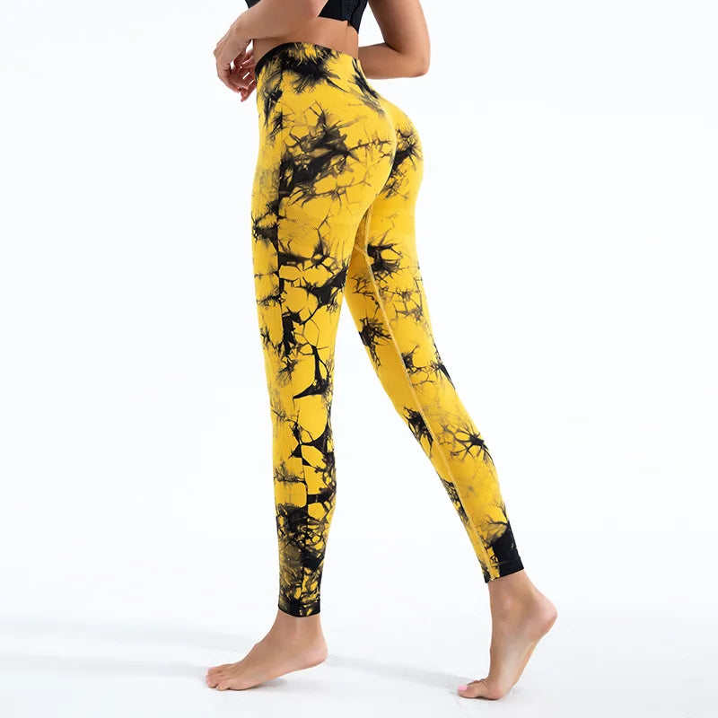 Women's Tie Dye Seamless Gym Leggings