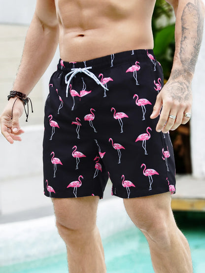 Firebird – Gefütterte Strandshorts mit Farbverlauf