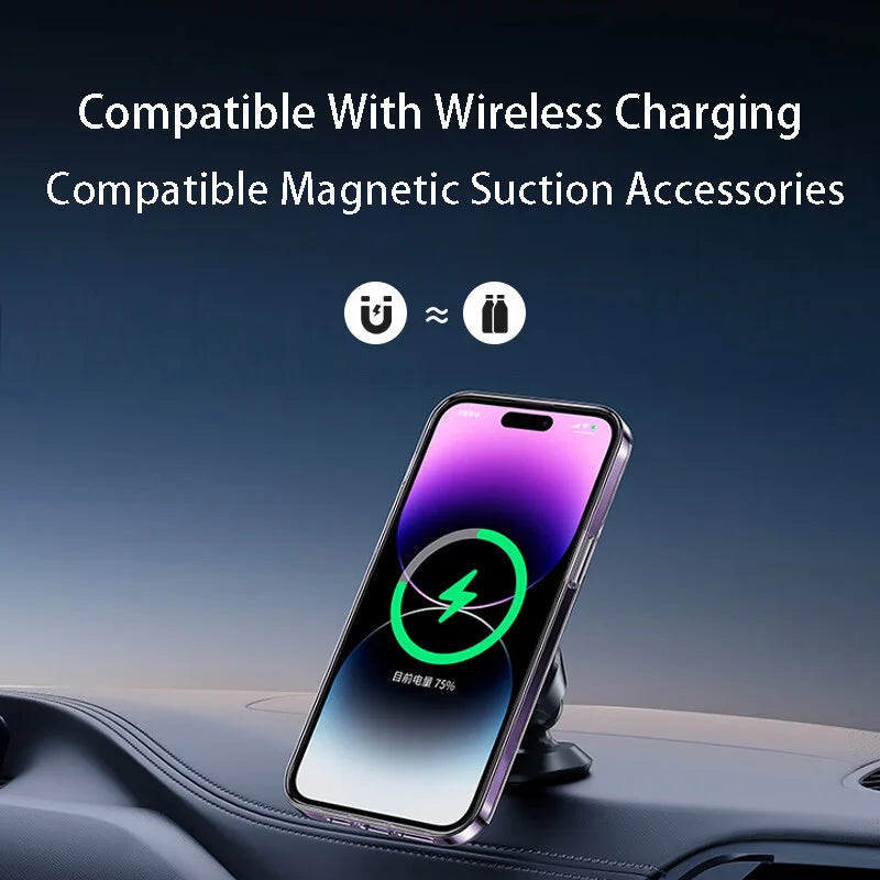 Magsafe Wireless Charging Case - Transparent Phone Covers