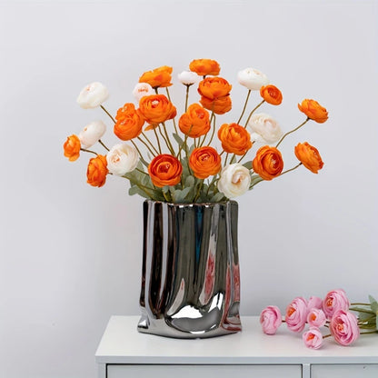 4 Köpfe Seidenpfingstrosenstrauß Künstliche Blumen