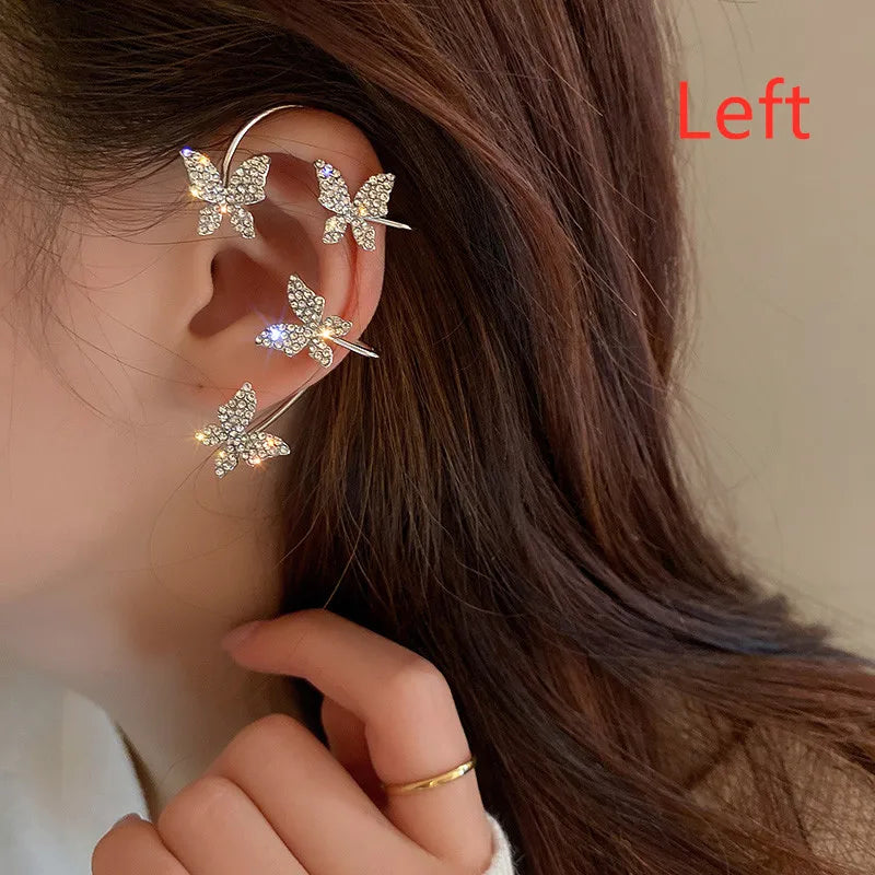Luxury Star Butterfly Ear Cuffs